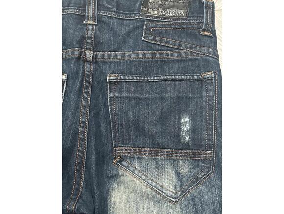 SP Collection Dark Wash Denim Jeans - Straight Leg - Picture 4 of 7